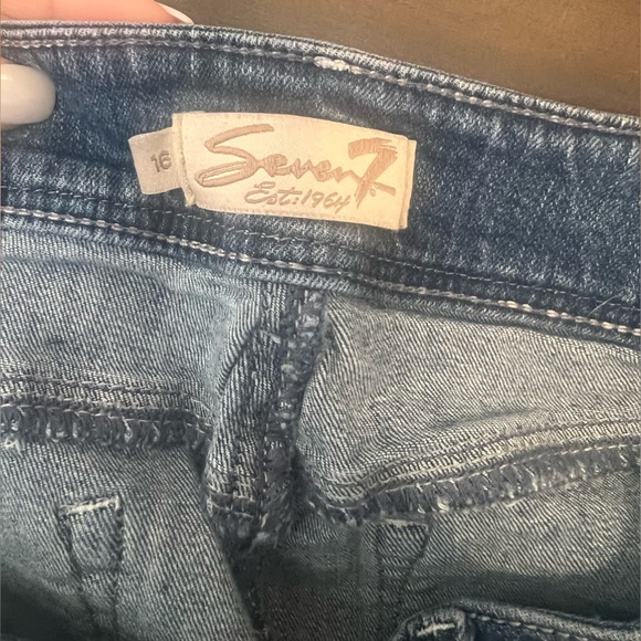 Women’s cropped seven7 jeans size 16 - Picture 7 of 8